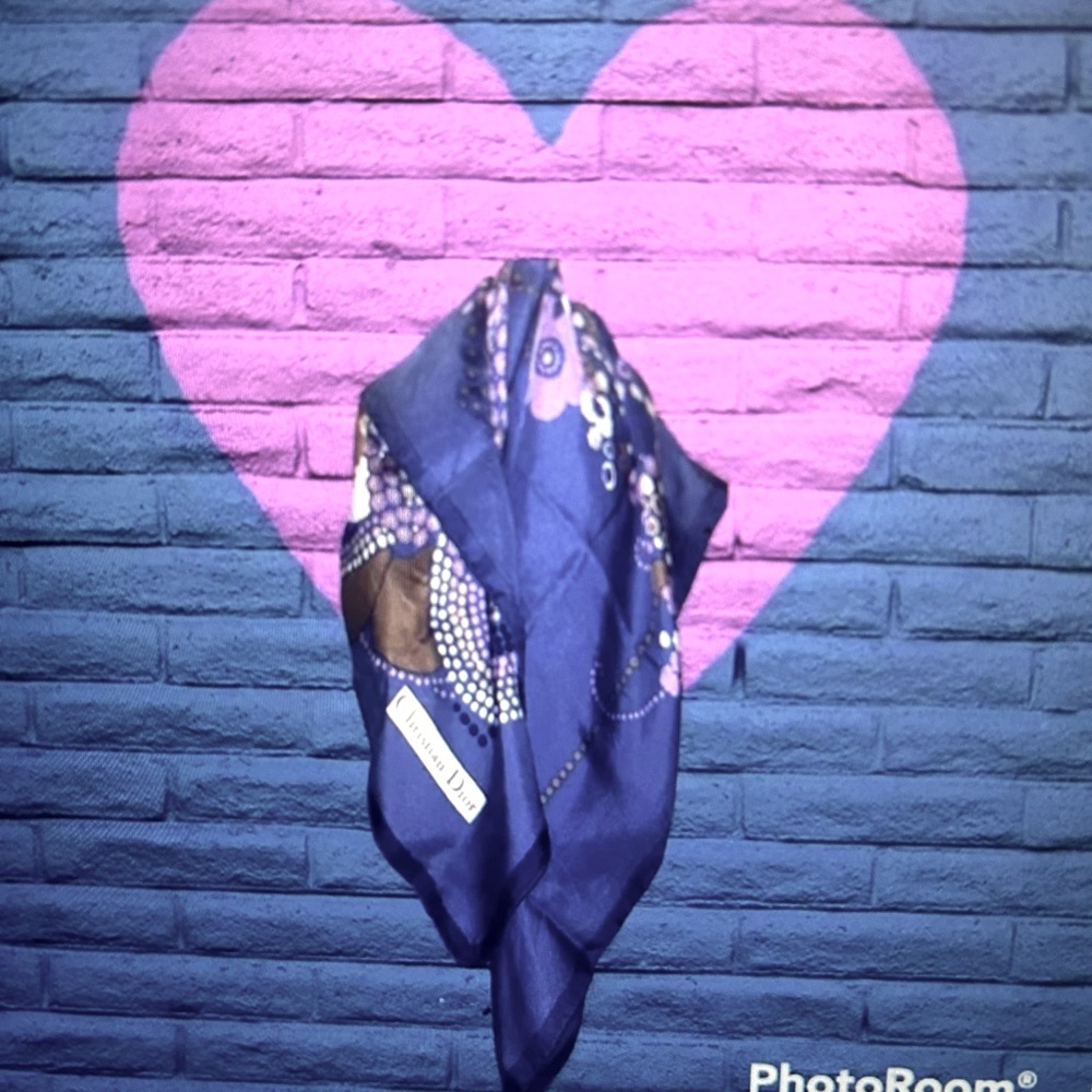 Dior vintage silk scarf with sleeper bag